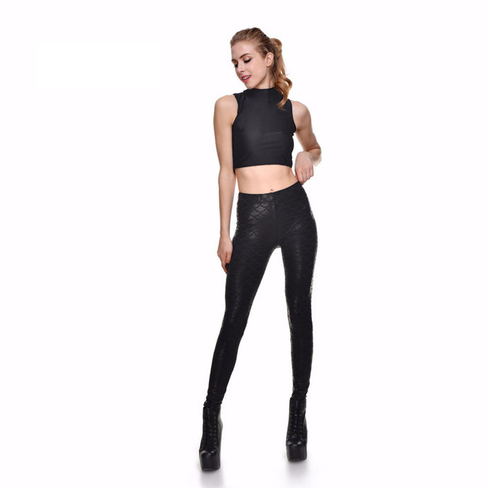 Mermaid Leggings (Midnight Black)  If you feel like you're actually, seriously supposed to be a mermaid... you might want to talk to someone about that. In the meantime, put these super comfortable mermaid leggings and start living the dream as a new mermaid.