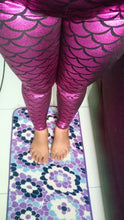 Mermaid leggings (Dark Pink)