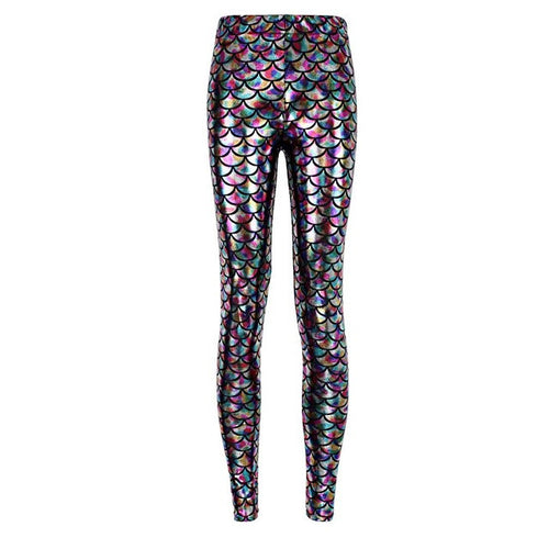 Mermaid Leggings (Holographic)  If you feel like you're actually, seriously supposed to be a mermaid... you might want to talk to someone about that. In the meantime, put these super comfortable mermaid leggings and start living the dream as a new mermaid.