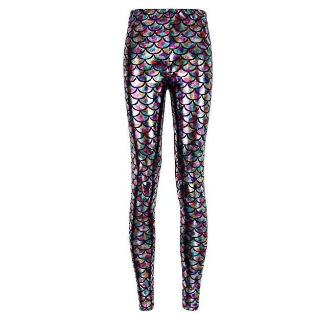 Mermaid Leggings (Holographic)  If you feel like you're actually, seriously supposed to be a mermaid... you might want to talk to someone about that. In the meantime, put these super comfortable mermaid leggings and start living the dream as a new mermaid.